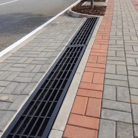 Roadside drainage channel.